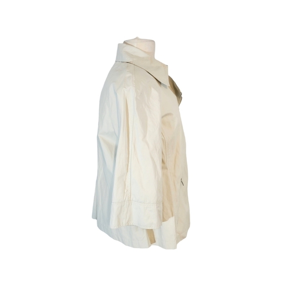 Lafayette 148 Off-White Asymmetric Zipper Moto Jacket - Picture 6 of 10